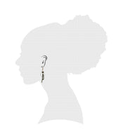 Gold-tone Green Leather Dangle Earrings with Beads, Earrings, $ 4.99, A Moment Of Now™